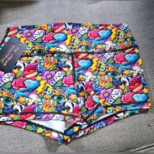 Vibrant Graphic Women's Athletic Shorts